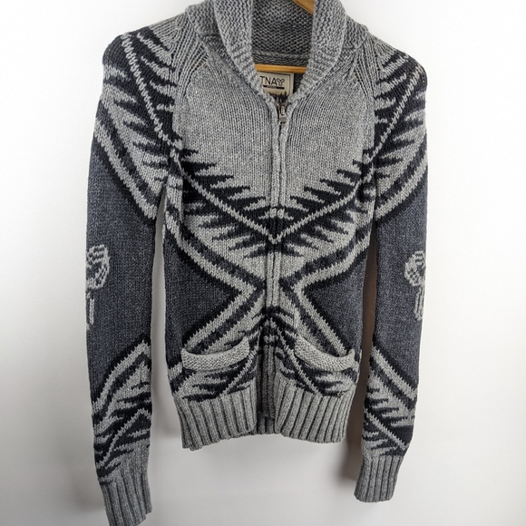 Aritzia TNA Lambswool Zip Cardigan - Picture 7 of 8